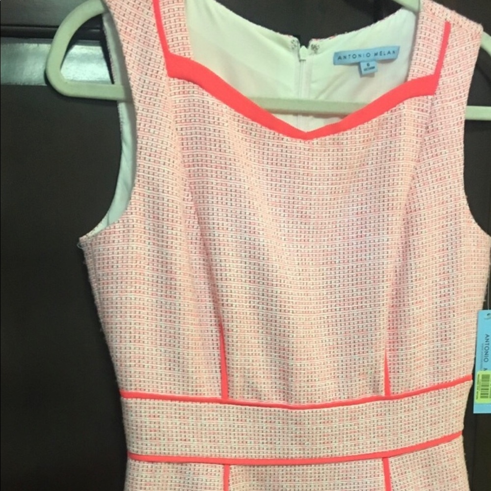 Coral Tweed Antonio Melani Dress